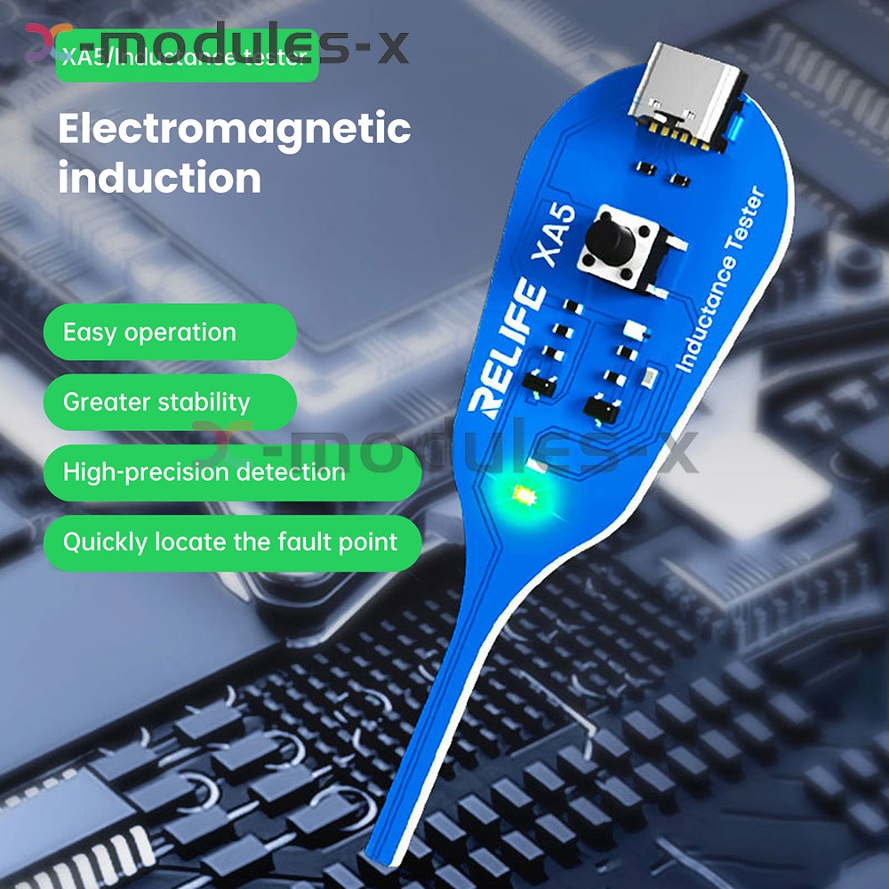 5pcs Type-C XA5 Motherboard Coil Tester Electromagnetic Inductor Detector Tool