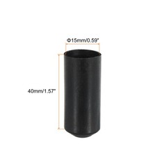 100 x Heat Shrink End Cap 15mm Dia 2:1 Waterproof Electrical Wire Wrap Adhesive