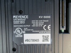 Keyence KV-5000 CPU Module CONTROLLER PROGRAMMABLE HMI 24VDC 1-YEAR WARRANTY