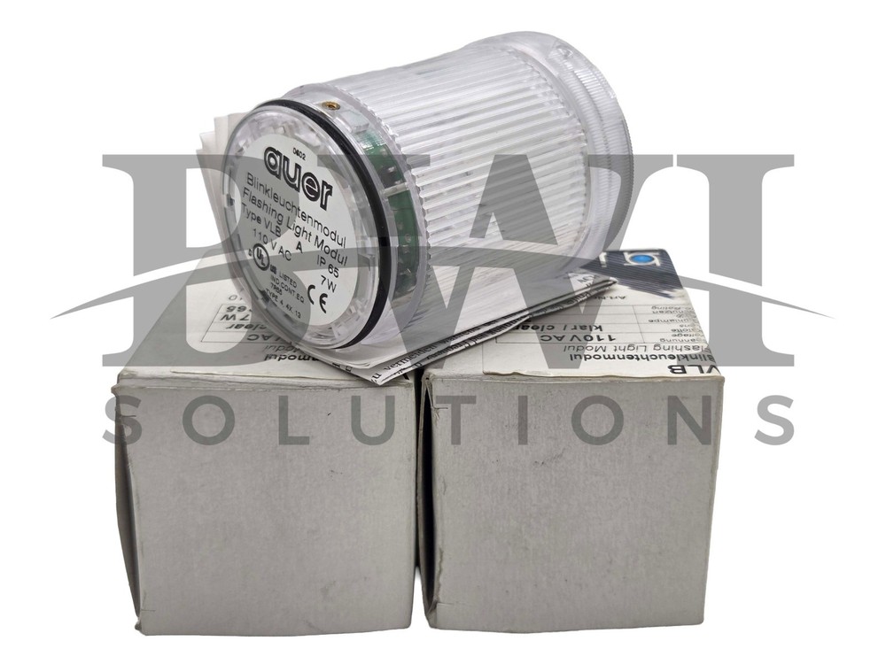NEW Auer 760004310 Clear VLB Flashing Light Module 110VAC, 7W, IP65, Lot of 2
