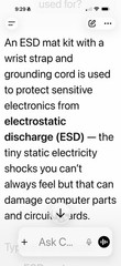 MWRF Source ESD Mat Kit w/ Wrist Strap & Grounding Cord 20″ x 24″