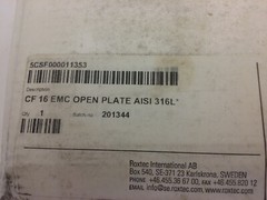 ROXTEC CF 16 EMC OPEN PLATE KIT, AISI 316L, 5CSF000011353, NIB