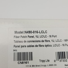Tripp Lite N490-016-LCLC Fiber Patch Panel, 16-Port – NEW