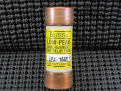 Cooper Bussmann LPJ-15SP Class J 15A Low Peak Time Delay Fuse 600V