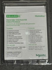 Homeline Square D Generator Interlock Kit Indoor/Outdoor HOMCRBGK1C 100-125A