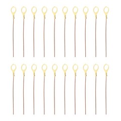 10 Inch Bare Copper Wire-Copper Grounding Lugs, 20 Pcs Copper Cables with Lug