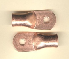 10 Bare Battery COPPER Ring Terminal Connector #3/0 Gauge Wire 1/4″ Stud MOLEX