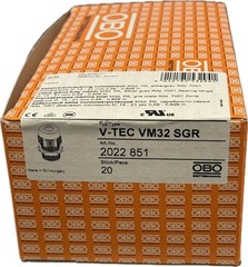 20x OBO Bettermann Gland V-TEC VM32 SGR Cable Gland 2022851