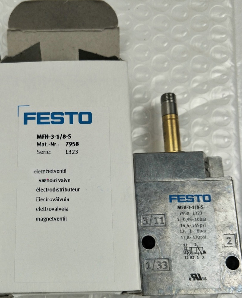 1pcs for Festo MFH-3-1/8-S 7958 Air Solenoid Valve inbox *xtlp