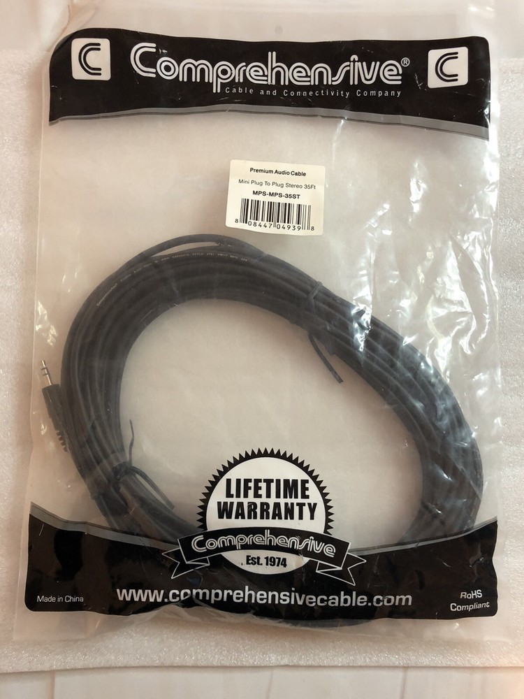 Comprehensive XLR Plug to Stereo Mini Plug 35 Foot Audio Cable MPS-MPS-35ST