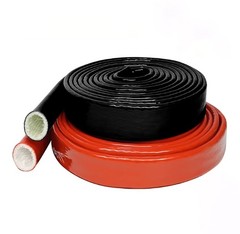 Silicone/Fibreglass Fire Sleeving Protective Φ4mm-25mm Heat Shielded Fire Sleeve