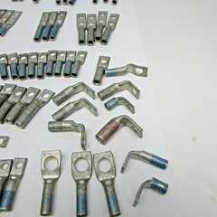 Burndy Lugs, Lot of 94 Assorted 1 and 2 Hole lugs, New