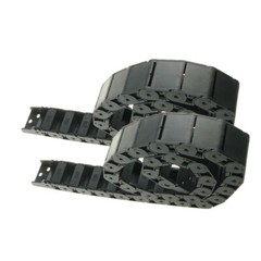 2Pcs Plastic Semi Closed Cable Drag Chain Carrier 1 Meter R38 18mmx37mm CNC