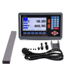 2 Axis LCD Digital Readout DRO 10″ 40″ Glass Linear Scale Encoder Sensor kit