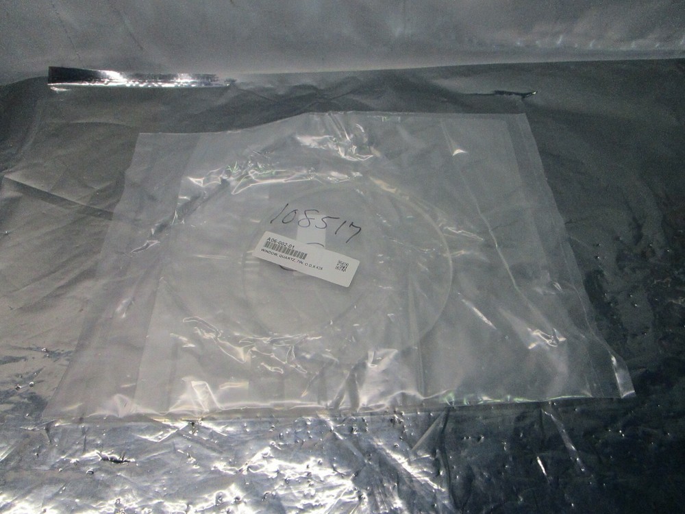 GASONICS A-2000LL PLASMA ASHER QUARTZ WINDOW A06-002-01, 7 INCH, 103478