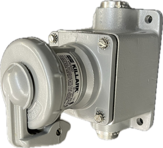 VR3034C2-S39 Killark 30A 3P4W Reverse Service Receptacle 3/4-Inch Back Box NEW