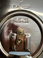 5-Blackburn GP-100 Copper Ground Plate 7-1/2″ Round 2-8 Guage Wire