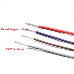 UL1007 PVC Electronic Cable 16~30AWG Flexible Stranded Hookup Wire Tinned Copper