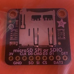 Adafruit Micro SD SPI/SDIO Breakout Board 3V ONLY for Raspberry Pi + Header