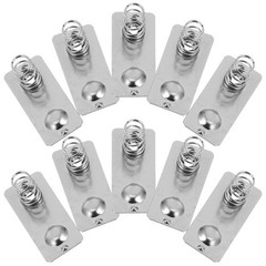 10 Pcs Battery Spring Negative to Positive Contact Nickle Plated