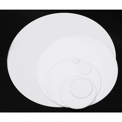 96% Alumina Ceramic Round Sheet Disc Insulation High-temperature Resistance