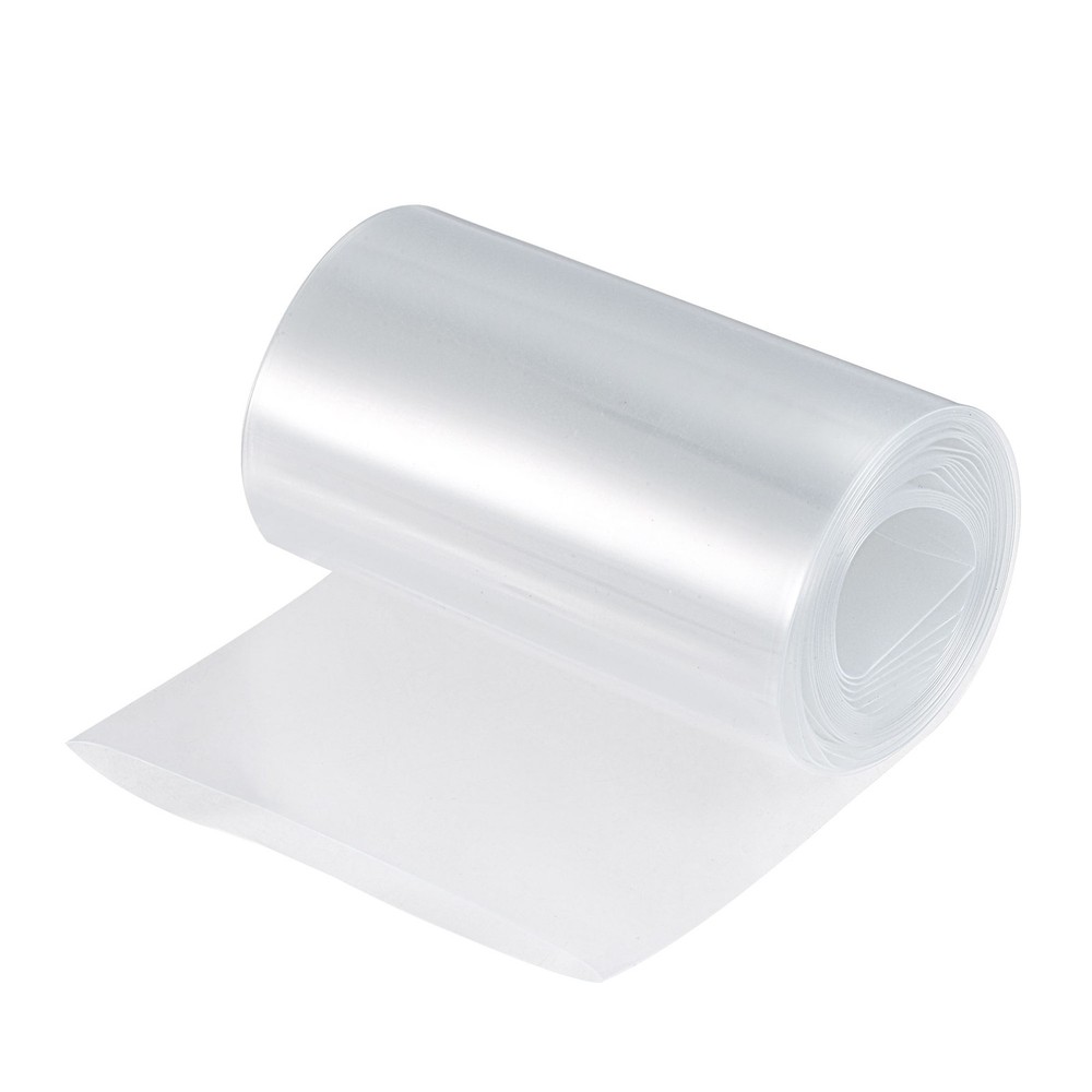 Battery Wrap Heat Shrink Tubing 50mm Dia 80mm Flat 10 Feet Clear