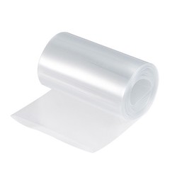 Battery Wrap Heat Shrink Tubing 50mm Dia 80mm Flat 10 Feet Clear