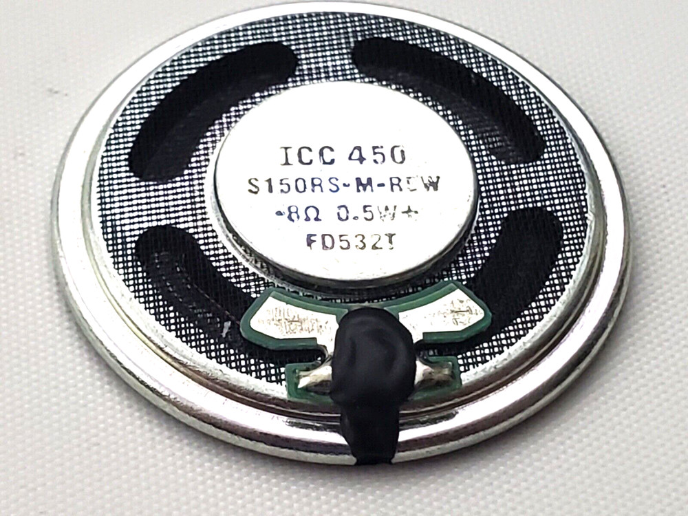 ICC Intervox S150RS-M-R5W Mylar Miniature Speaker 87 Db 6000 Hz 36 mm Dia 0.5W