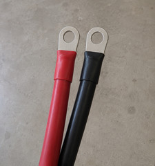 2/0 Gauge AWG Copper Battery Cable 3 Feet with ring terminal