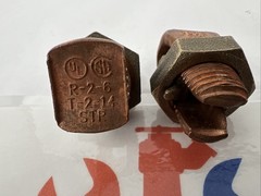 (Lot of 2) Panduit SBC2 Copper Lug Split Bolt Connector 600V, R-2-6, T-2-14, STR