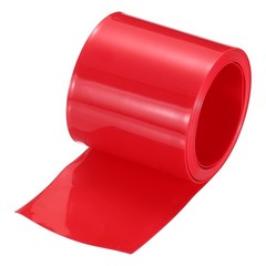 Battery Wrap Heat Shrink Tubing 35mm Dia 55mm Flat 8 Feet Red