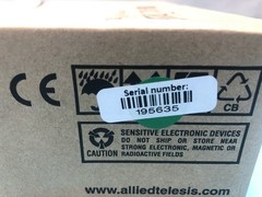 Lot of 8 Allied Telesis AT-UTP/RJ.5-100-A-008 RJ.5 to RJ45 Cables, 1M, 195635