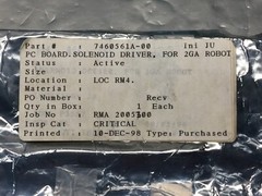 SCP GLOBAL TECHNOLOGIES PNEUMATIC 746-056-1AX PCB BOARD SOLENOID DRIVER, 129697