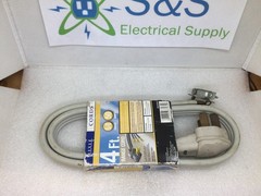Rexel 4 Ft 6/8 Gauge 50A Universal Electric Range Power Cord
