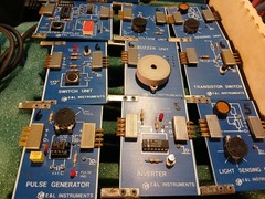VINTAGE,24Pc,lot Electronic Circuit Training modules E&L Instruments breadboard