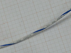 Atlas Wire #20awg 10x30T UL-1007/1569 Hook-Up Wire White w/ Blue Spiral /100ft