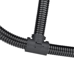 Corrugated Pipe Snap Tee Connector Fitting Nylon For Corrugated Cable Tubing