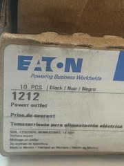 EATON 1212 Power Outlet Range Surface Mount 50A 125/250V 3P 4-Wire Ground 10pcs.
