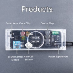 DIY Digital Clock Kit Voice Control Music Spectrum Display LED DIY Soldering Kit