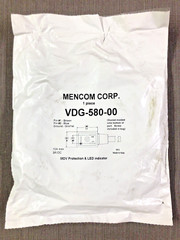 Mencom VDG-580-00 Solenoid Connector 5m Cordset 3 Pole ISB 11mm 24V w/LED & MOV
