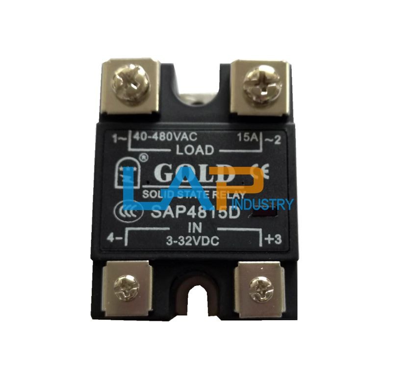 10Pcs New single-phase solid-state relay SAP4815D 40-480V 3-32VDC 15A