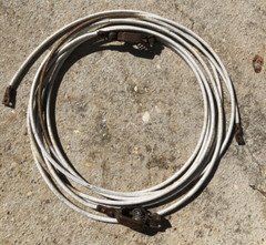 Mueller Heavy Duty Grounding Cables Electric Copper Clips Attached Vintage