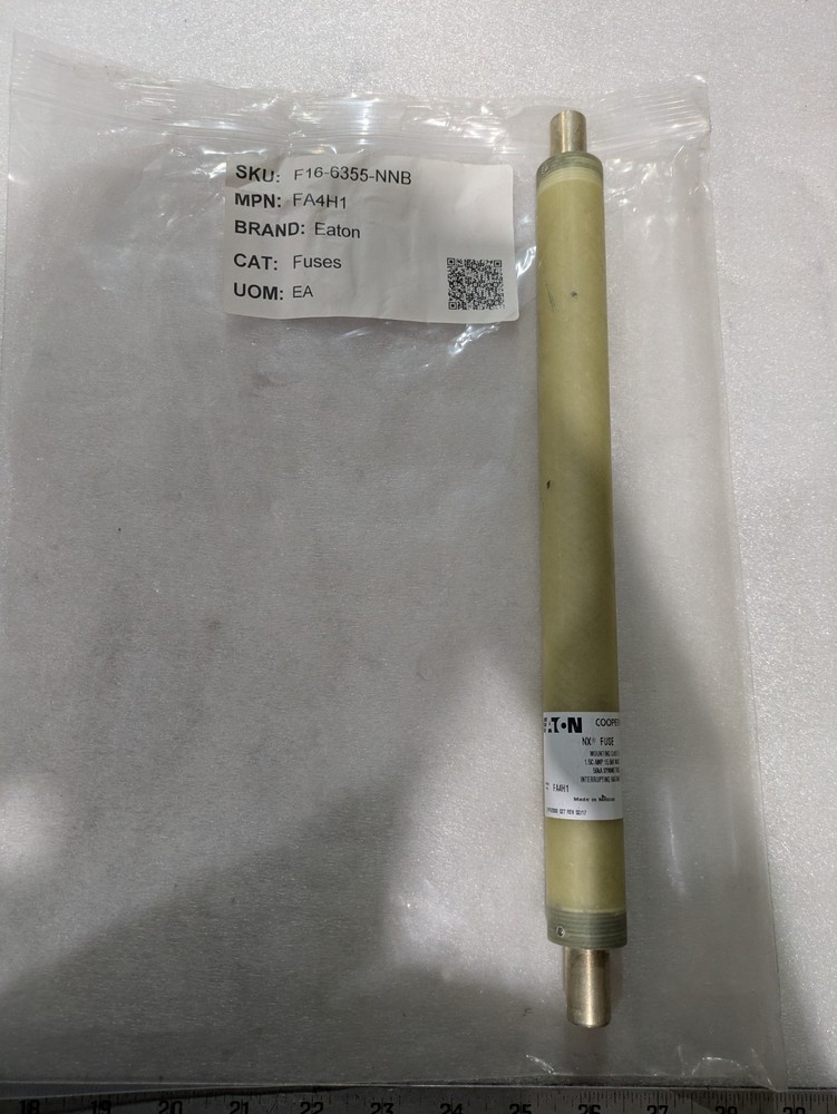 Eaton Cooper NX FA4H1 Current Limiting Fuse 1A 15.5kV 50kA Power Fuse New