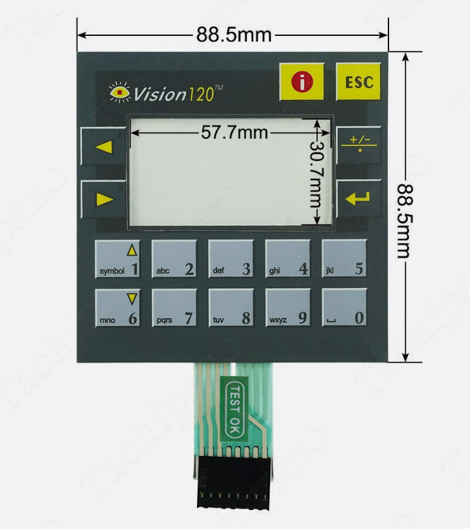 1PC New Membrane Keypad FIT FOR UNITRONICS VISION120 V120-22-R6C Protective Film