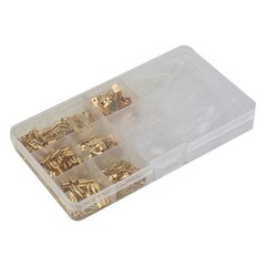 Lugs Connectors Electrical Terminals Crimp W/ Sleeves Set 315pcs Spade