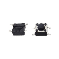 100 Pcs 6x6x4.3mm 4 Pin Micro SMD SMT Momentary Tactile Pushbutton Switches