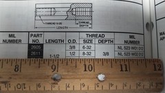 Round Ceramic Threaded Standoff 1.5 in 10 Pcs NL523W02-012