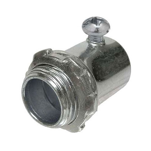 RACO 2142, 3″, Steel, Non-Insulated, Set Screw, EMT Conduit Connector, 1 pc