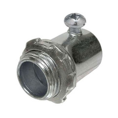 RACO 2142, 3″, Steel, Non-Insulated, Set Screw, EMT Conduit Connector, 1 pc
