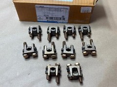 10 PACK THOMAS BETTS BLACKBURN 2B40X 2-BOLT BRONZE COPPER CONNECTOR 1/0 4/0 AWG